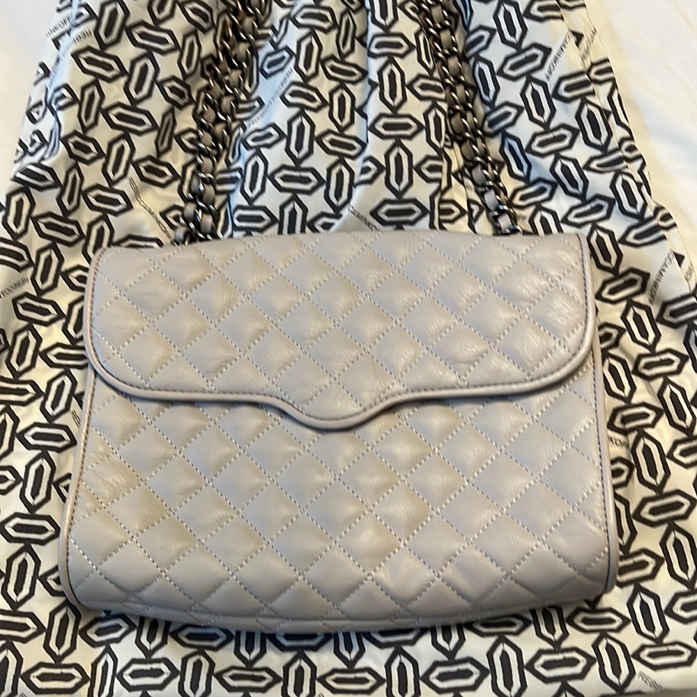 Rebecca Minkoff Gray Leather Shoulder Bag